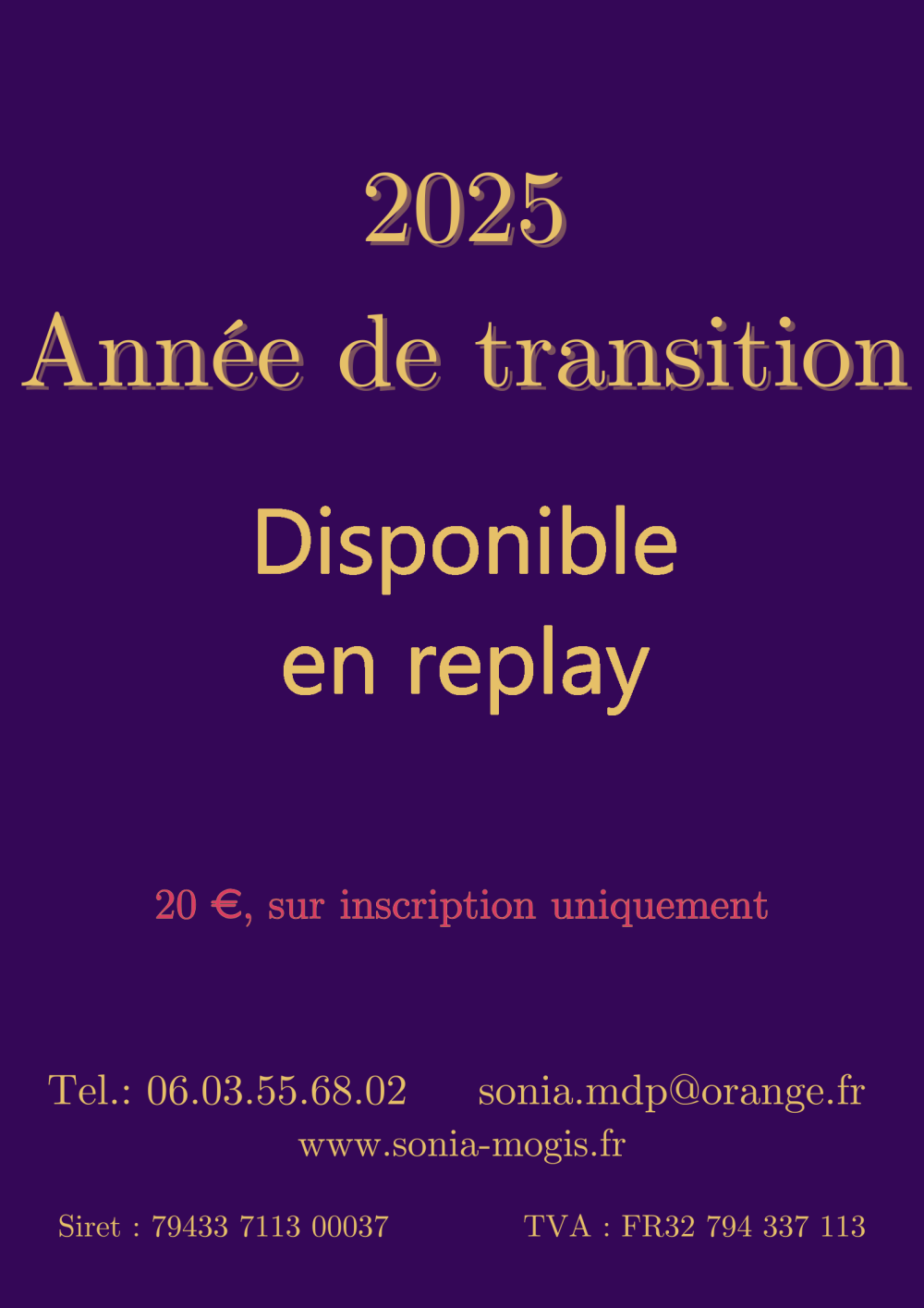 Affiche COnférence 2025 replay