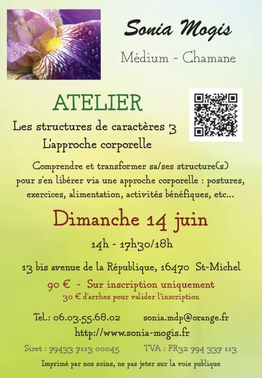 Atelier Les structures de caractères 3 : l'approche corporelle