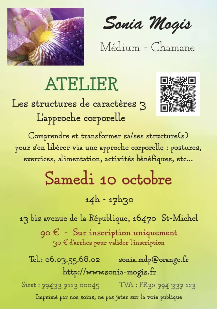 Atelier "Les structures de caractères : l'approche corporelle"